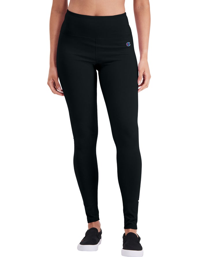 Champion Everyday Script Logo Legging Dames - Zwart - Belgie 1579SZQAD